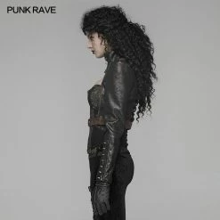 Punk Rave Store Steam Punk Long Sleeve PU Leather Short Jacket 21 Punk Rave Store Steam Punk Long Sleeve PU Leather Short Jacket