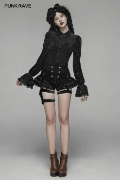 Punk Rave Store Lolita Shorts Steampunk Short Jean Lolita Pant With Adjustable Removable Belt 18 Punk Rave Store Lolita Shorts Steampunk Short Jean Lolita Pant With Adjustable Removable Belt