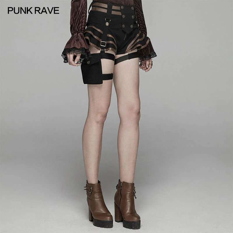 Punk Rave Store Lolita Shorts Steampunk Short Jean Lolita Pant With Adjustable Removable Belt 9 Punk Rave Store Lolita Shorts Steampunk Short Jean Lolita Pant With Adjustable Removable Belt