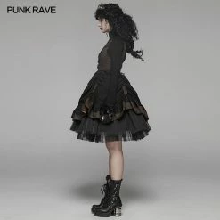Punk Rave Store Steam Punk Lolita Dress With Lace-up Back