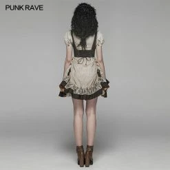 Punk Rave Store Steam Punk Lolita Dress With Lace-up Back