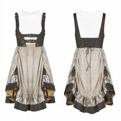 Punk Rave Store Steam Punk Lolita Dress With Lace-up Back