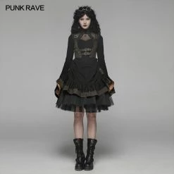 Punk Rave Store Steam Punk Lolita Dress With Lace-up Back