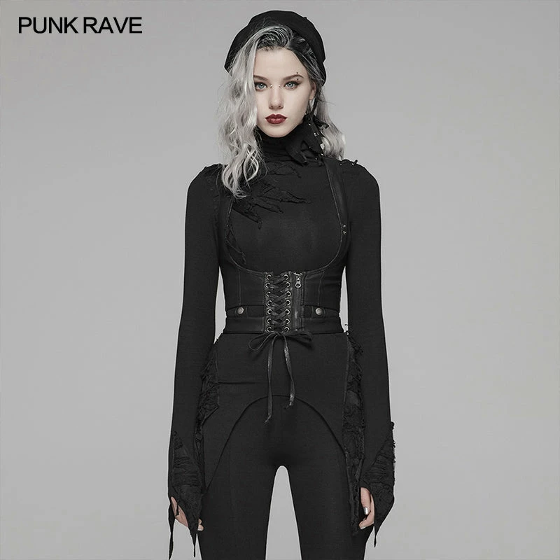 Punk Rave Store Punk Accessories Leather PU Vest 3 Punk Rave Store Punk Accessories Leather PU Vest