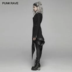 Punk Rave Store Dark Punk Long Sleeve Asymmetric Kimono