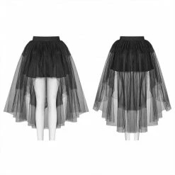 Punk Rave Store Gothic Basic Bustle High-low Tulle Skirt