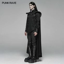 Punk Rave Store Punk Warrior Cloak Armor Long Coat