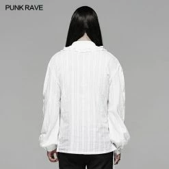 Punk Rave Store Gothic Low-cut V-neck Loose Shirt For Men