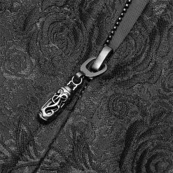 Punk Rave Store Gothic Men Velvet Medium Length Jacket