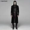 Punk Rave Store Gothic Men Velvet Medium Length Jacket