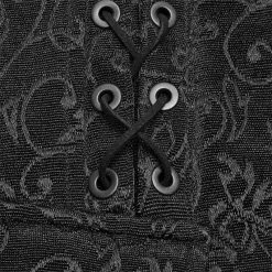 Punk Rave Store Gothic Mens Coat Vintage Gothic Jacquard Medium Long Coat