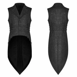 Punk Rave Store Gothic Floral Swallow-tailed Waistcoat