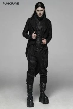 Punk Rave Store Gothic Floral Swallow-tailed Waistcoat