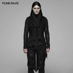 Punk Rave Store Gothic Floral Swallow-tailed Waistcoat