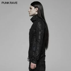 Punk Rave Store Dark Punk Turtleneck T-shirt