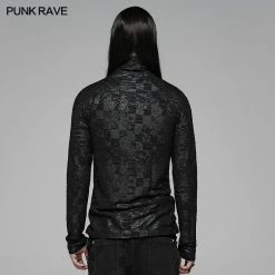 Punk Rave Store Dark Punk Turtleneck T-shirt