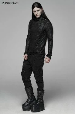 Punk Rave Store Dark Punk Turtleneck T-shirt