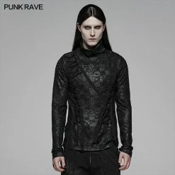 Punk Rave Store Dark Punk Turtleneck T-shirt