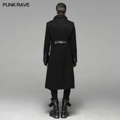 Punk Rave Store Punk Worsted Long Coat