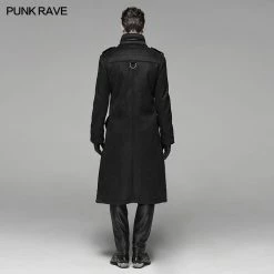 Punk Rave Store Military Style Medium Length Coat