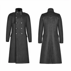 Punk Rave Store Military Style Medium Length Coat