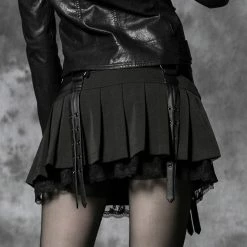 Punk Rave Store Elegant Sexy Short Tight Mini Gothic Skirt