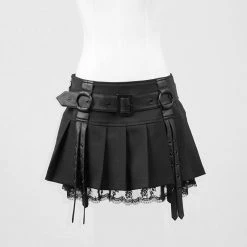 Punk Rave Store Elegant Sexy Short Tight Mini Gothic Skirt