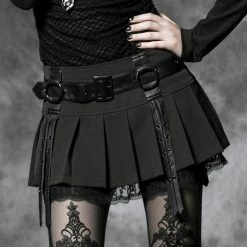 Punk Rave Store Elegant Sexy Short Tight Mini Gothic Skirt