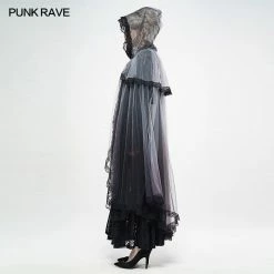Punk Rave Store Gothic Zombie Bride Mesh Cloak