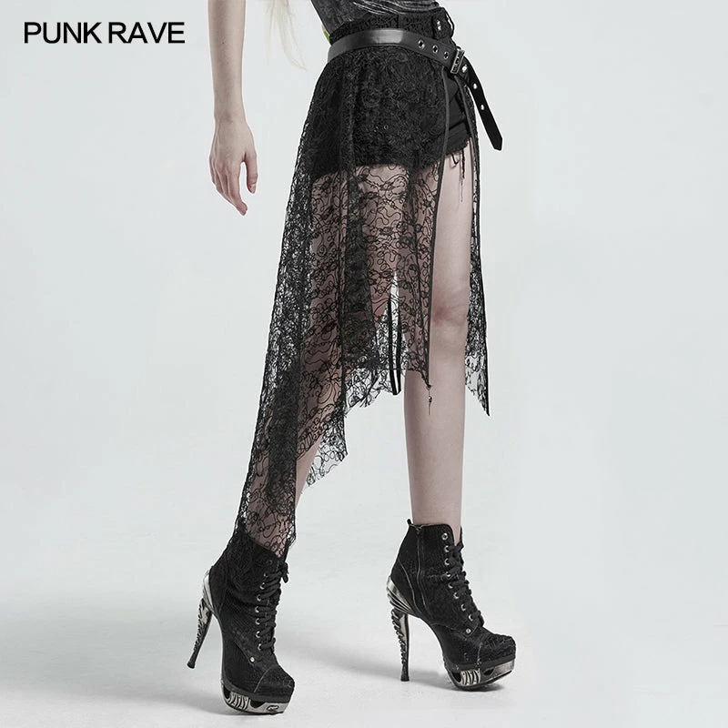 Punkravestore Gothic Lace Mesh Belt 4 Punkravestore Gothic Lace Mesh Belt