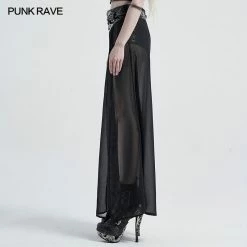 Punkravestore Punk Fake Two-pieces Half Skirt