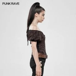 Punk Rave Store Steampunk Fantasy Magic Short Sleeve T-shirt