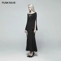 Punkravestore Gothic Bat Code Dress Gothic Vampire