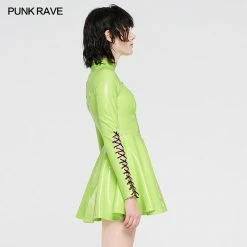 Punkravestore Punk Glitzy Sexy Short Dress