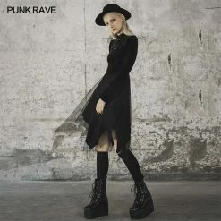 Punkravestore Women Bat Fairy Series Chinese Style Dresses