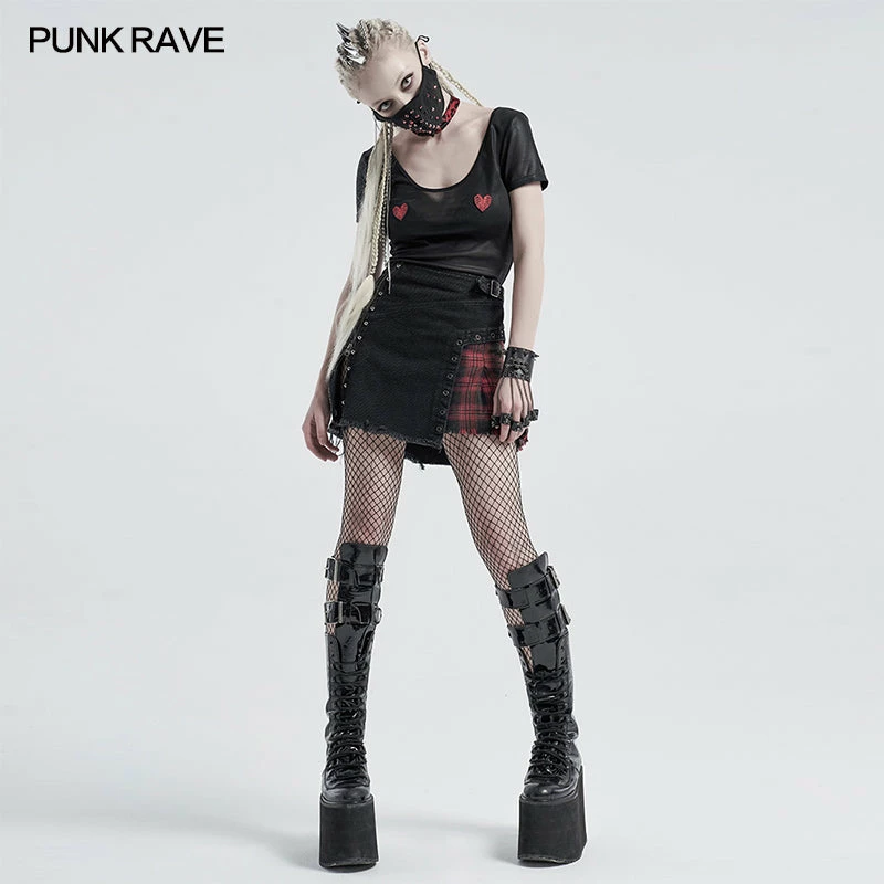 Punkravestore Dazzle Rivet Mask Cyber Goth 9 Punkravestore Dazzle Rivet Mask Cyber Goth
