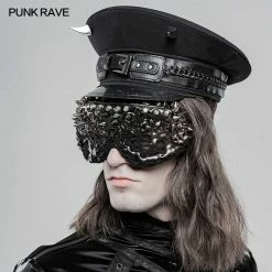 Punkravestore Punk Military Hat CyberPunk
