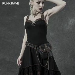 Punkravestore Steampunk Retro Waist Bag