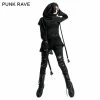 Punk Rave Store Fashion Ladies Knitted Black Wool Hood Accessories