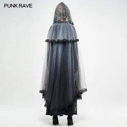 Punk Rave Store Gothic Zombie Bride Mesh Cloak