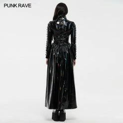 Punkravestore Cyber Rococo Laser Long Coat