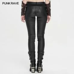 Punkravestore Punk Handsome Tight PU Leather Pants