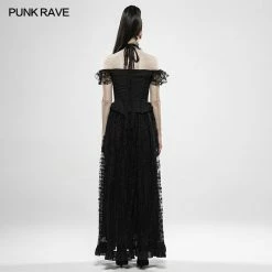 Punk Rave Store Gothic Gorgeous Off Shoulder Lace Dress