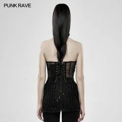 Punk Rave Store Gothic Womens Corset Glen Creatures Perspective Corset