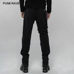 Punkravestore SteamPunk Punk Personality Elastic Trousers