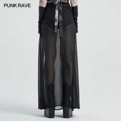 Punkravestore Punk Fake Two-pieces Half Skirt