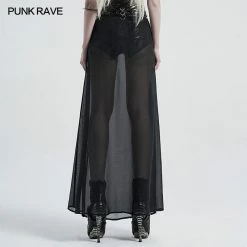 Punkravestore Punk Fake Two-pieces Half Skirt