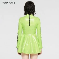 Punkravestore Punk Glitzy Sexy Short Dress