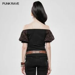 Punk Rave Store Steampunk Fantasy Magic Short Sleeve T-shirt