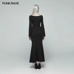 Punkravestore Gothic Bat Code Dress Gothic Vampire